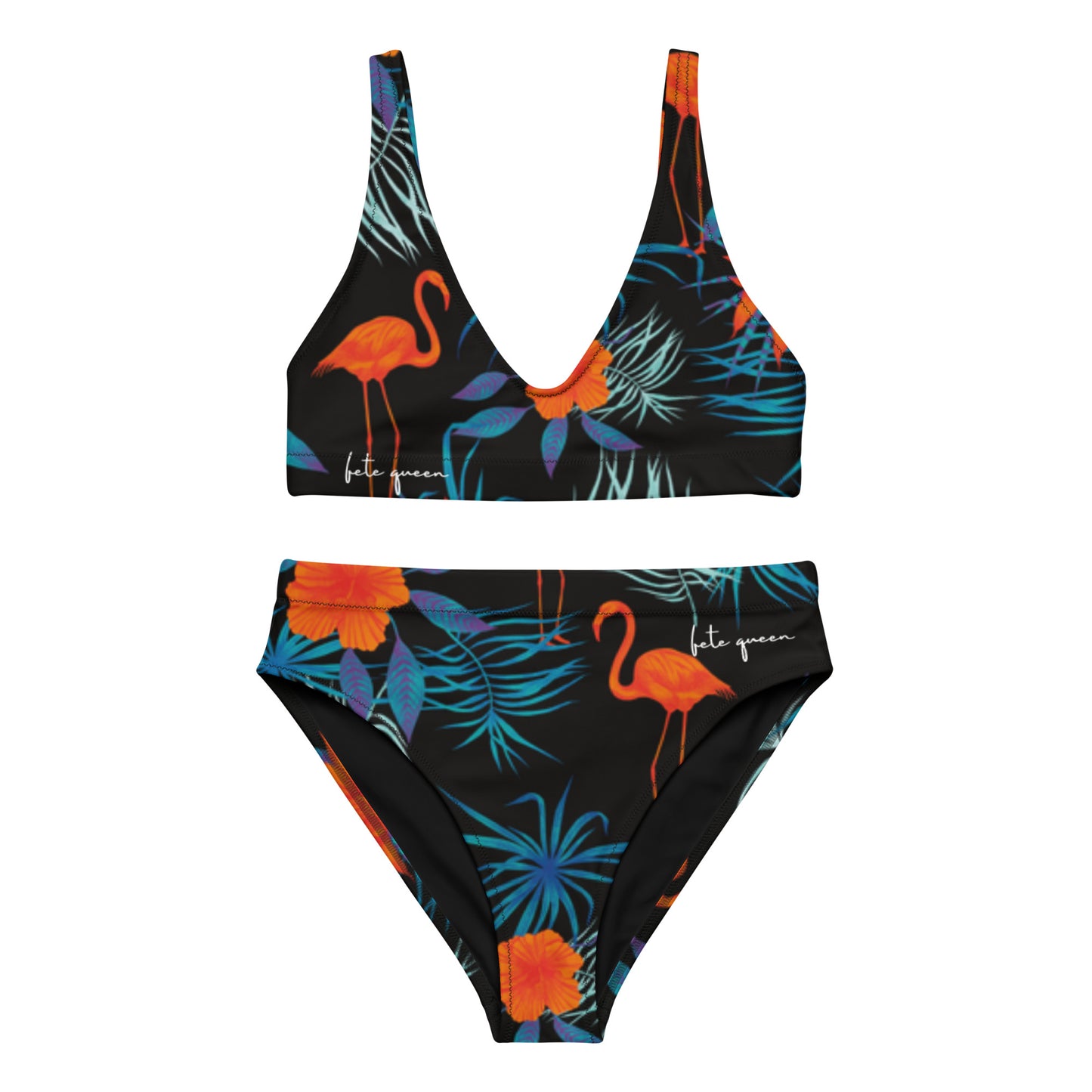Tropical Fete Queen high-waisted bikini