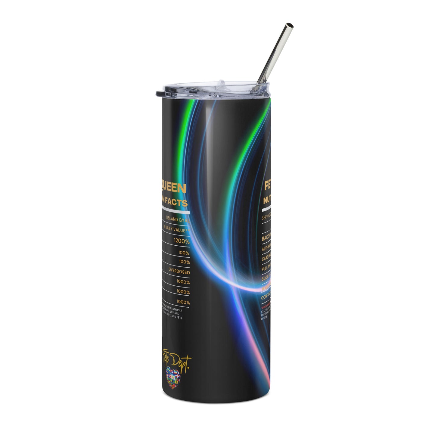 Fete Queen Nutrition Facts Tumbler